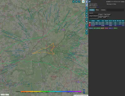 Wenig Flugverkehr am Sonntag